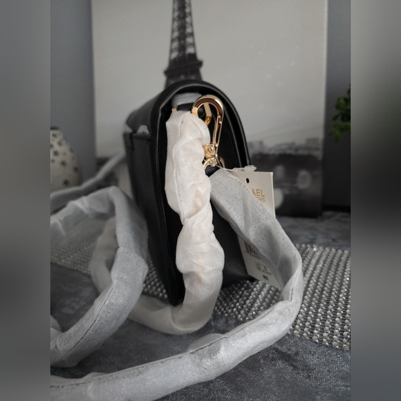 ❗️LOW START ❗️Michael Kors NWT Sonia Medium Leather Shoulder Bag- Black - Picture 7 of 14